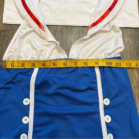 Sexy Sailor Navy Women’s Leotard Halloween Cost Play Costume - Picture 13 of 13